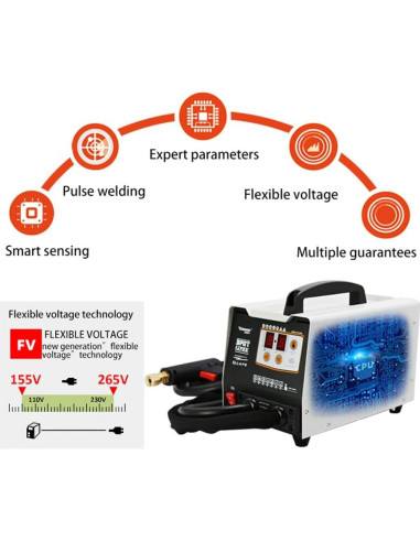 Extractor de Abolladuras Soldador de Puntos WANBANG F90E 3KW