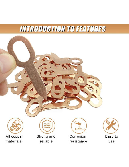 100 Anillos de Extracción de Abolladuras UHANBUT 5.54cm