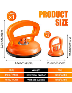 Extractor de Abolladuras FOTN Kit 3 Piezas 70 kg 2