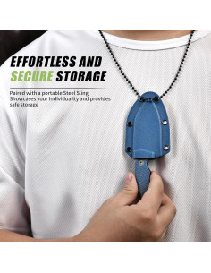 Cuchillo de Cuello SPITZKANTE P-DA 14 cm Acero Inoxidable EDC 2