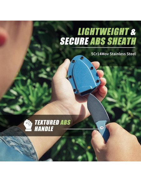 Cuchillo de Cuello SPITZKANTE P-DA 14 cm Acero Inoxidable EDC