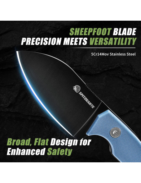 Cuchillo de Cuello SPITZKANTE P-DA 14 cm Acero Inoxidable EDC