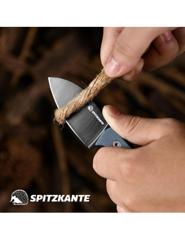 Cuchillo de Cuello SPITZKANTE P-DA 14 cm Acero Inoxidable EDC