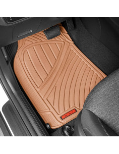 Alfombrillas de goma Motor Trend MT-773-BG para automóviles - Juego de 3 2