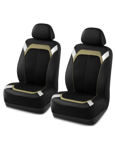 Funda de Asiento de Coche PIC AUTO Beige y Plateada Universal