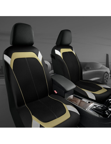 Funda de Asiento de Coche PIC AUTO Beige y Plateada Universal