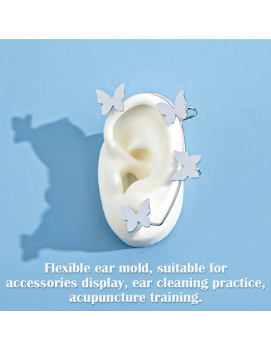 Modelo de Oreja de Silicona YOLUFER 5.8x3.5cm 2 Piezas