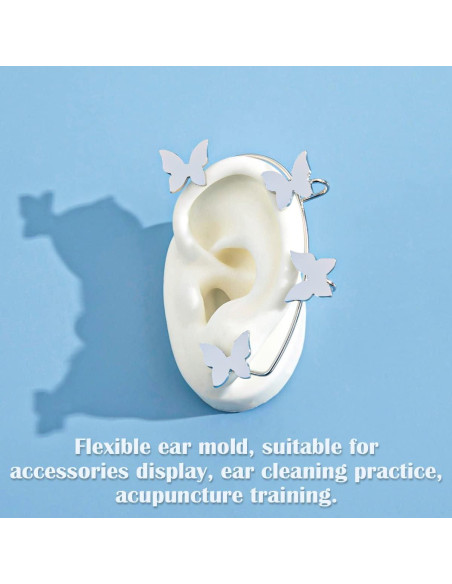 Modelo de Oreja de Silicona YOLUFER 5.8x3.5cm 2 Piezas