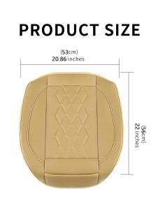 Funda de Asiento de Coche JOJOBAY Beige Universal Antideslizante 2
