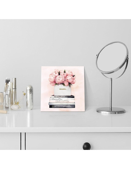 Arte de Pared Lienzo Chanel 30x30 cm Decoración Elegante