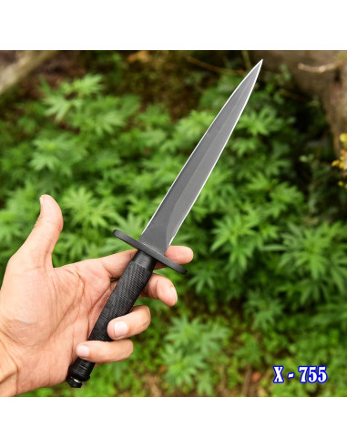 Daga Militar V42 Sykes Fairbairn AJSANITY con Funda de Cuero