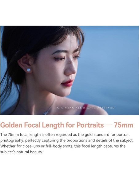 Lente TTArtisan AF 75mm F2 para Cámaras Sony E-Mount