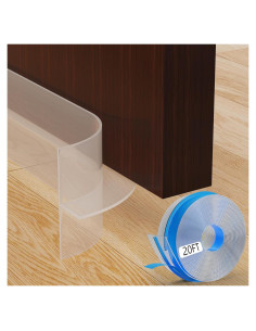 Burlete de Silicona en T SILIENTWERK 6.1m x 3.48cm Transparente