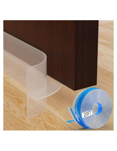 Burlete de Silicona en T SILIENTWERK 6.1m x 3.48cm Transparente