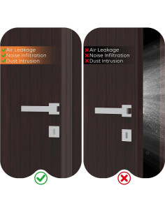 Burlete de Silicona en T SILIENTWERK 6.1m x 3.48cm Transparente 2