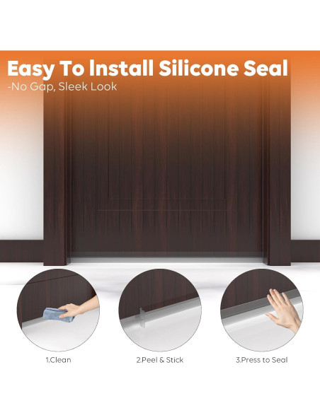 Burlete de Silicona en T SILIENTWERK 6.1m x 3.48cm Transparente