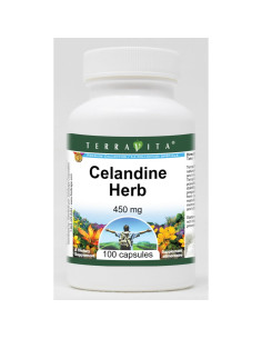 Cápsulas de Hierba de Celandina 450 mg TerraVita - 100 Unidades 2