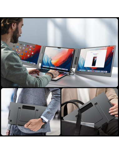 Extensor de Pantalla Triple KYY X90D 15.6" FHD Portátil