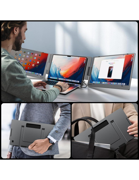 Extensor de Pantalla Triple KYY X90D 15.6" FHD Portátil