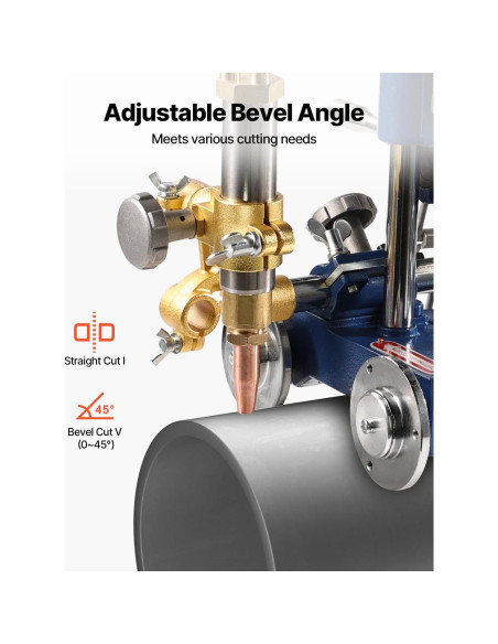 Cortador de Tubos Manual VEVOR CG2-11Y 0.2-2" Ajustable