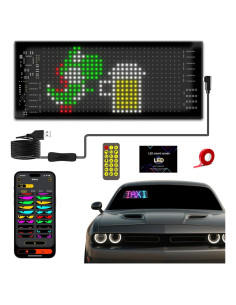 Ojos LED para Parabrisas Otuoor 17.3x7.1cm Control APP