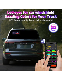 Ojos LED para Parabrisas Otuoor 17.3x7.1cm Control APP 2