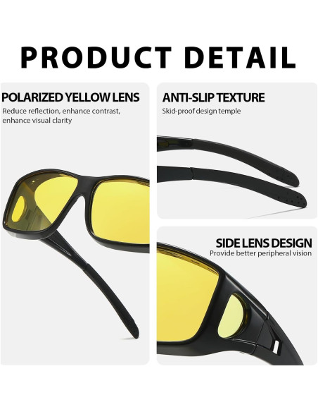 Gafas de Visión Nocturna VIEWBETTER Antirreflejo Polarizadas