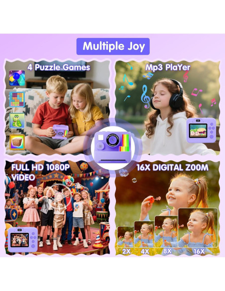 Cámara Instantánea para Niños Mvnhfso P310 10MP 32GB