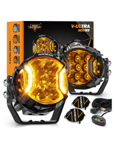 Luz de Niebla Auxbeam V-Ultra 3" 108W Ámbar DRL Offroad