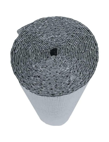 Aislante Reflectante de Burbuja Doble R8 Plata 0.30m x 1.52m