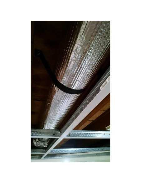 Aislante Reflectante de Burbuja Doble R8 Plata 0.30m x 1.52m