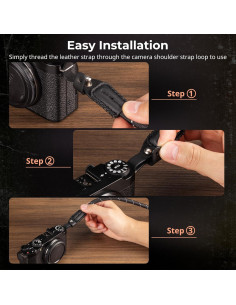 Correa de Hombro Trenzada SmallRig para Cámara Negra 110cm 2