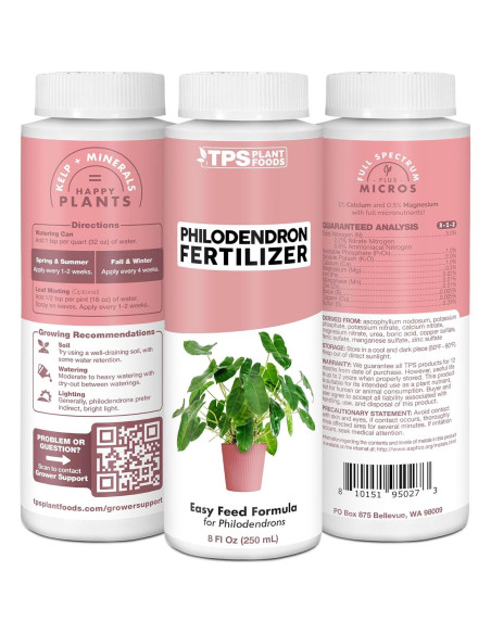 Fertilizante Líquido TPS Nutrients 250mL para Philodendron