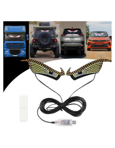 Luces LED Ojos del Diablo DYNVEX Ámbar para Vehículos 2 PCS