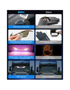 Luces LED Ojos del Diablo DYNVEX Ámbar para Vehículos 2 PCS 2