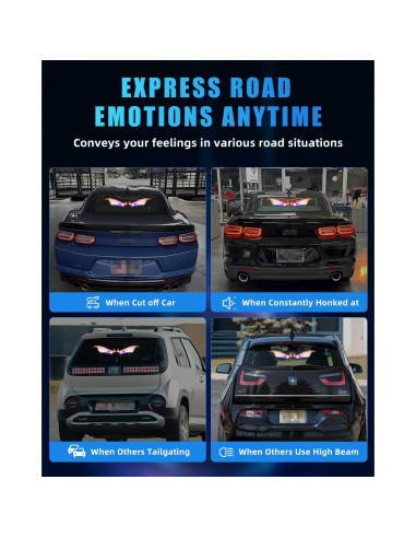 Luces LED Ojos del Diablo DYNVEX Ámbar para Vehículos 2 PCS