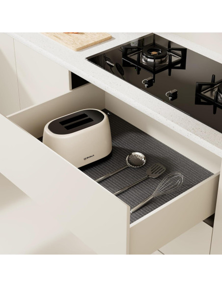 Forro de Estante Antideslizante PaBUSIOr 30 cm x 500 cm PVC Negro