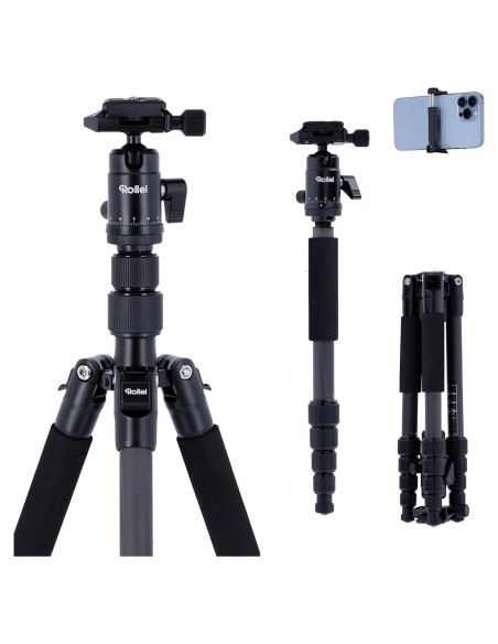Trípode de Viaje Rollei Compact Traveler No. 1 Carbon 0,98 kg