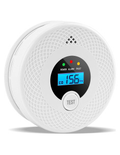 Detector de Humo y Monóxido de Carbono OLUNCLE LCD 85dB