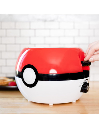 Tostadora Halo Pokeball Uncanny Brands - 2 Ranuras Anchas
