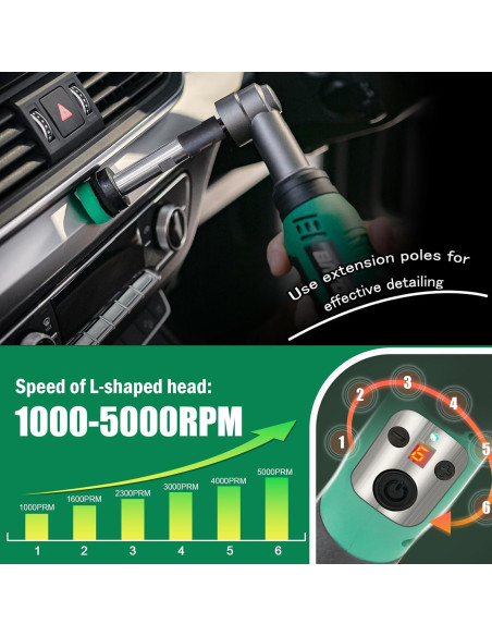 BATOCA S6 Mini Pulidora Inalámbrica 1.30 kg 6 Velocidades