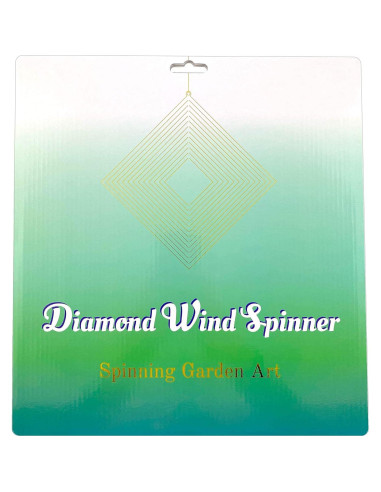 Girador de Viento de Metal Belleza y el Viento 3D Plateado