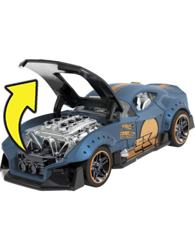 Hot Wheels Vehículo Retrofricción 1:43 con Motor Rolomatic