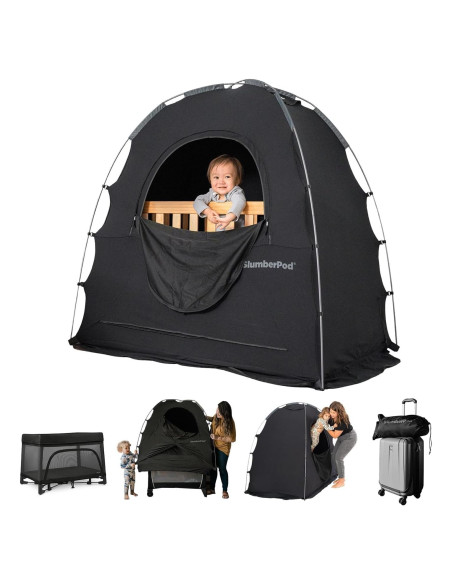 Carpa de Sueño SlumberPod 3.0 Negra para Bebés y Niños