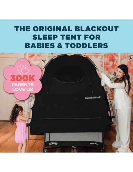 Carpa de Sueño SlumberPod 3.0 Negra para Bebés y Niños