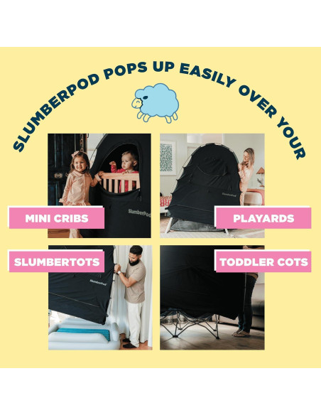 Carpa de Sueño SlumberPod 3.0 Negra para Bebés y Niños