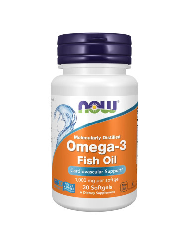 NOW Foods Omega-3 1000 mg 180 EPA 120 DHA 32 Gelatinas Blandas