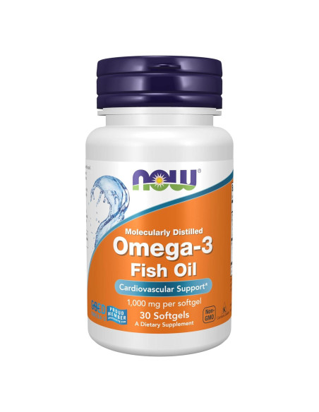 NOW Foods Omega-3 1000 mg 180 EPA 120 DHA 32 Gelatinas Blandas