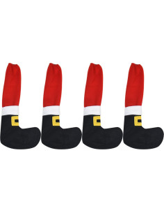 4 Calcetines de Navidad PPCAT para Muebles - Protectores de Suelo 2