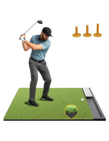 Alfombra de Golf Golfpar 6x4 pies con Bandeja para Pelotas